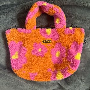 Lazy Oaf Summer Floral Fleece Tote